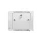 8. Lanberg WF01-6406-10S single-section lockable cabinet (6U; 368mm / 600mm / 450mm; wall-mounted; Glass; 19''; gray)