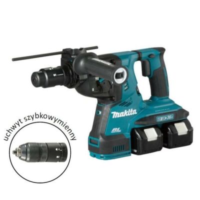 19. Makita Hammer Drill 2x18V DHR281PT2J 2.9J 2x5.0Ah BL + handle