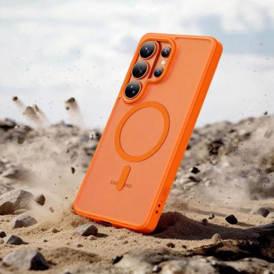 6. Tech-Protect Magmat MagSafe Case for Samsung Galaxy S26 Ultra - Orange Matte