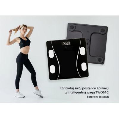 9. ELDOM SMART PERSONAL SCALE TWO610 ILIIE UP TO 180 KG, BMI, BMR, LBM INDEX APPLICATION COMPATIBLE WITH ANDROID AND