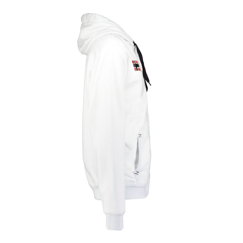 3. Men's sweatshirt Geographical Norway GORMA MEN 100 EO +BS (WT1880H/GN-WHITE)