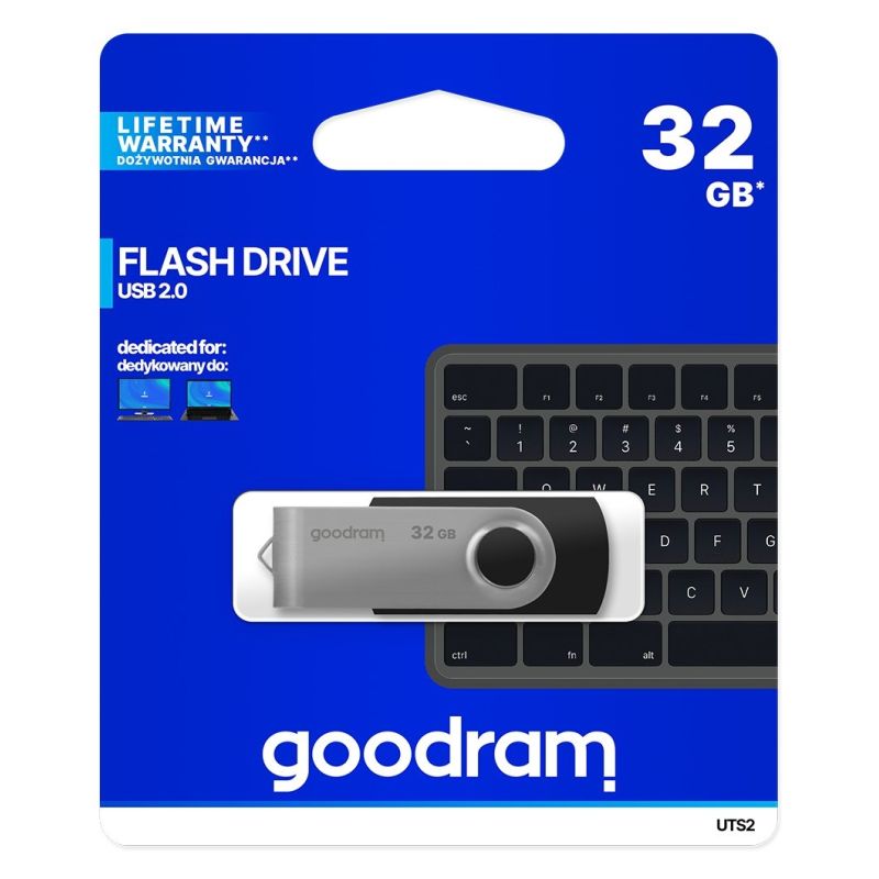 5. GoodRam Twister UTS2-0320K0R11 (32GB; USB 2.0; black)