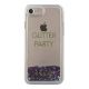 2. Guess GUHCP7GLUQPU iPhone 6/7/8 /SE 2020 / SE 2022 purple/purple hard case Liquid Glitter Party