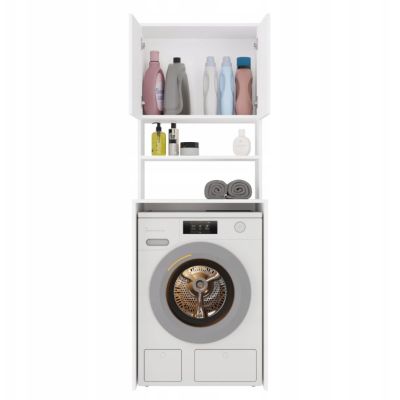 4. POLA MULTI WHITE WASHING MACHINE CABINET