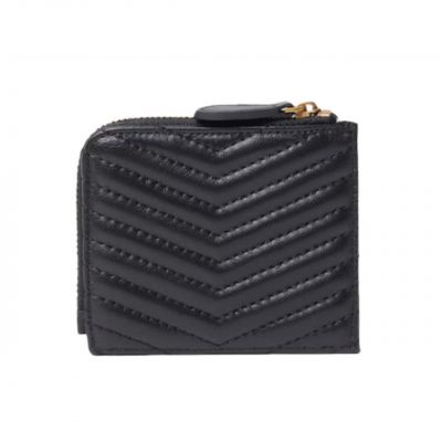 2. Pinko Holder Nappa Chevron Credit Card Case 100879A0GK