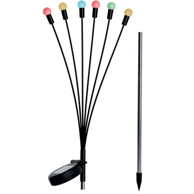 8. SOLAR LAMP DANCING IN THE WIND, COLORFUL BALLS, 6 LEDS, 72CM