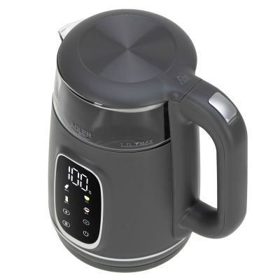 3. ADLER AD 1305 electric kettle, grey-silver