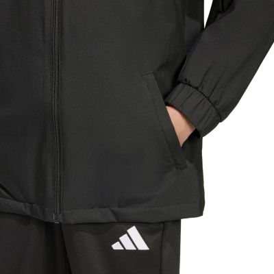 15. adidas Entrada 26 All Weather Kids Jacket Black JZ9104