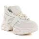 Women's sneakers with a thick sole, beige Goe TT2N4014