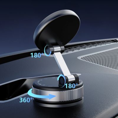 3. Dudao F24PRO MagSafe Compatible Car Holder with Suction Cup for Windshield or Dashboard - Black