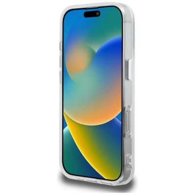 5. Karl Lagerfeld IML Aquarelle Karl & Choupette & Logo Case for iPhone 16 Pro Max - White