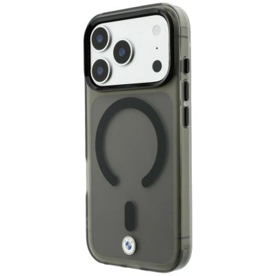 2. BMW Sign Frosted IML & Metal Logo MagSafe Case for iPhone 18 Pro Max / 17 Pro Max - Gray