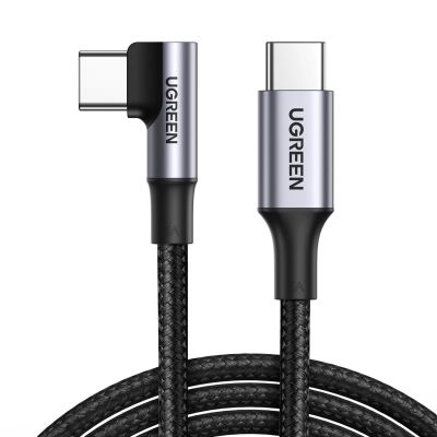 2. Ugreen US334 70645 USB-C (angled) / USB-C (straight) cable 100W PD 2m - black