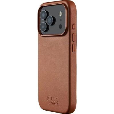 7. Mujjo Tan Leather Case for iPhone 17 Pro