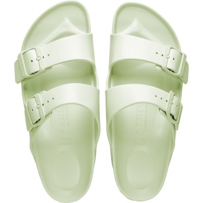 15. Birkenstock Arizona Essentials EVA Regular Faded Lime Men's Foam Slides for Wide Feet (1024571)