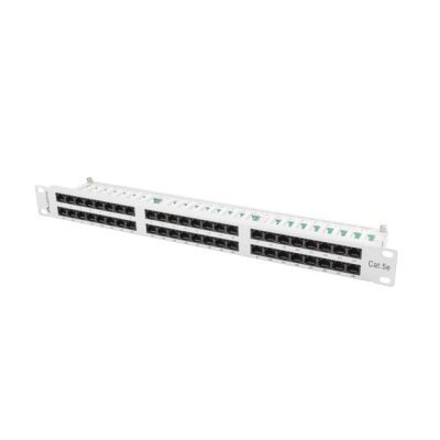 6. Patch panel Lanberg PPU5-1048-S (1U; cat. 5e; 48xRJ-45)