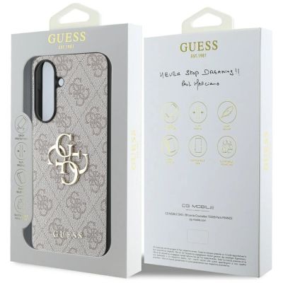 7. Guess Big 4G Logo Classic Logo Case for Samsung Galaxy A36 - Pink