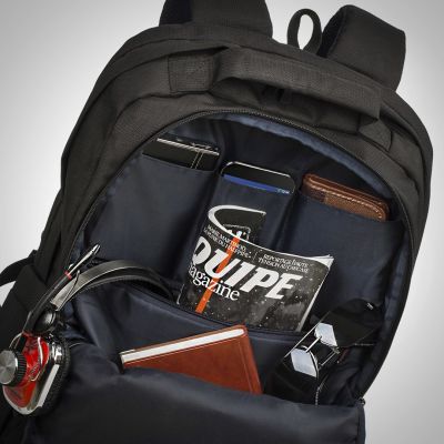 11. RIVACASE LAPTOP BACKPACK 17.3" TEGEL, BLACK, 23L, WATERPROOF MATERIAL, POCKETS FOR TABLET 10.1", SMARTPHONE, DOCUMENT, ACCESSORIES