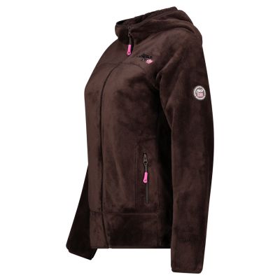 3. Women’s Fleece Jacket Geographical Norway UPALOOD BROWN DB LADY 047-1 (WZ4176F/GN-BROWN)