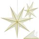 DECORATIVE HANGING PAPER STAR FSC 18x45CM WHITE 7 ARMS MICA