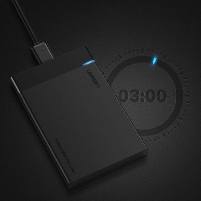 16. Ugreen bay for HDD SSD disk housing 2.5 '' SATA USB 3.2 Gen 1 (5 Gbps) micro USB SuperSpeed + 0.5 m cable black (US221 30848)
