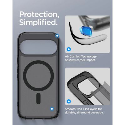8. Spigen Ultra Hybrid Mag MagSafe Case for Google Pixel 11 - Black and Gray