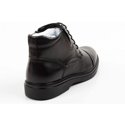 4. Lee Cooper men's shoes elegant leather black insulated ankle boots