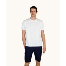 Paul&Shark Men's Cotton T-shirt White and Gold 99311008-10E - Classic Cut, Logo