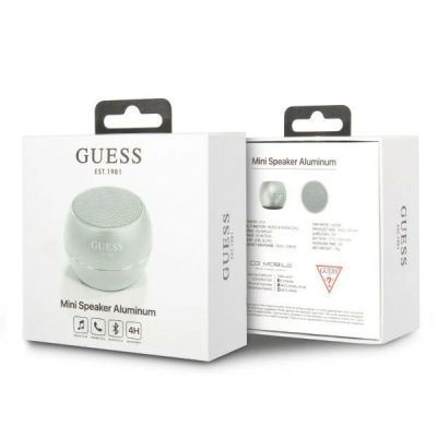 4. Guess Bluetooth speaker GUWSALGEG Speaker mini gray / gray