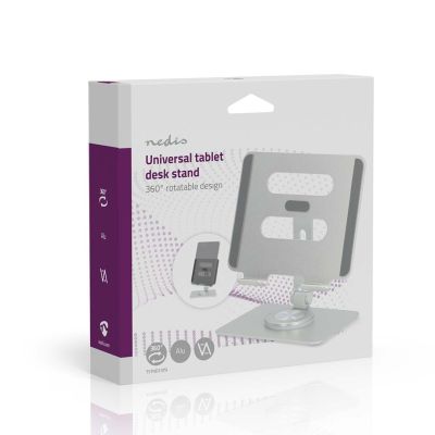 10. Nedis silver tablet stand