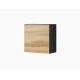 VIGO square display cabinet 50/50/30 black/wotan oak
