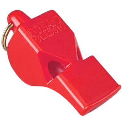 2. FOX 40 CLASSIC ORANGE WHISTLE WITH STRING