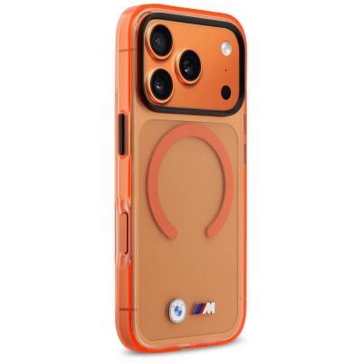 4. BMW M IML Metal Logos MagSafe Case for iPhone 17 Pro Max - Pro Orange