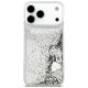 3. Guess Liq case. Glitter Charms for iPhone 17 Pro Max - silver