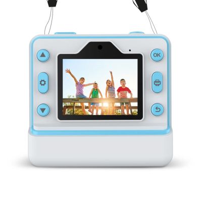 4. XBLITZ INSTANT CAMERA WITH FLASH BLUE PRINTER
