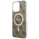 5. Guess IML 4G MagSafe Case for iPhone 15 Pro Max - Brown