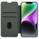 3. Nillkin Qin Cloth Pro Case Case for iPhone 14 Plus Camera Cover Holster Cover Flip Case Gray