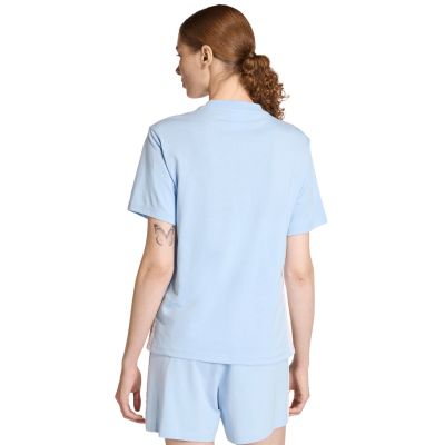 3. Women's adidas Essentials 3-Stripes Cotton T-shirt, light blue KB7119