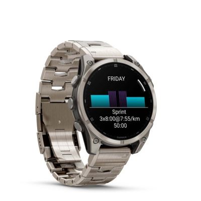 4. Garmin Fenix 8 Amoled 47mm Sapphire Stainless Steel Bracelet Sports Watch