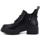 3. Women’s black ankle boots with block heel and platform, Jezzi MR2502-3