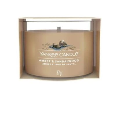 4. Mini Candle AMBER & SANDALWOOD YANKEE