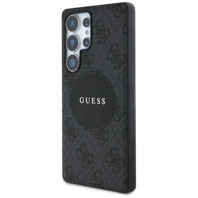 2. Guess 4G Round Patch Classic Logo MagSafe case for Samsung Galaxy S25 Ultra black