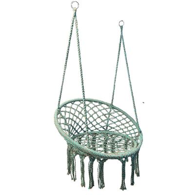 OPENWORK HAMMOCK HANGING CHAIR STORK'S NEST 80x60CM TURQUOISE BROWN