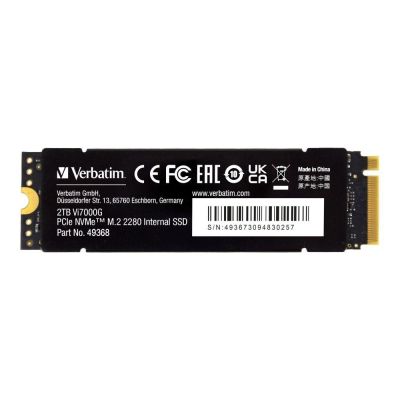3. Verbatim Vi7000G 2TB M.2 PCI Express 4.0 NVMe SSD