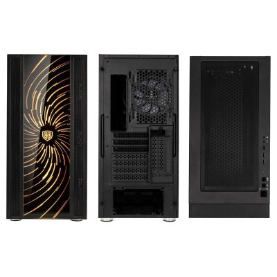 6. Kolink Unity Adapt ARGB Midi Tower Black, Transparent