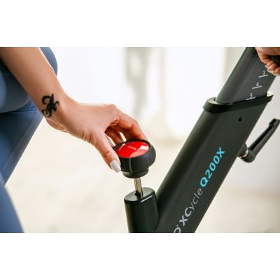 56. OVICX Q200X magnetic exercise bike with 15.6" TFT touchscreen, WIFI bluetooth & app