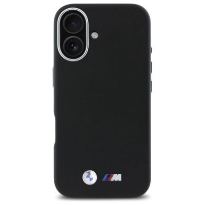 3. BMW M Smooth Full Wrapped Metal MagSafe iPhone 16 Case - Black