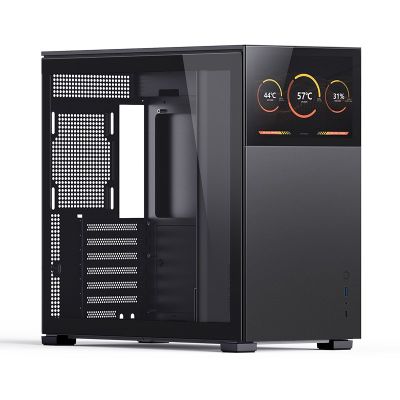 5. Jonsbo D41 Screen ATX Case, Tempered Glass - Black