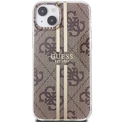 3. Guess IML 4G Gold Stripe case for iPhone 15 Plus / 14 Plus - brown