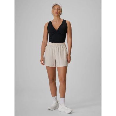 6. Women's slim top with gathers 4F 4FRSS26TSLEF321-20S
